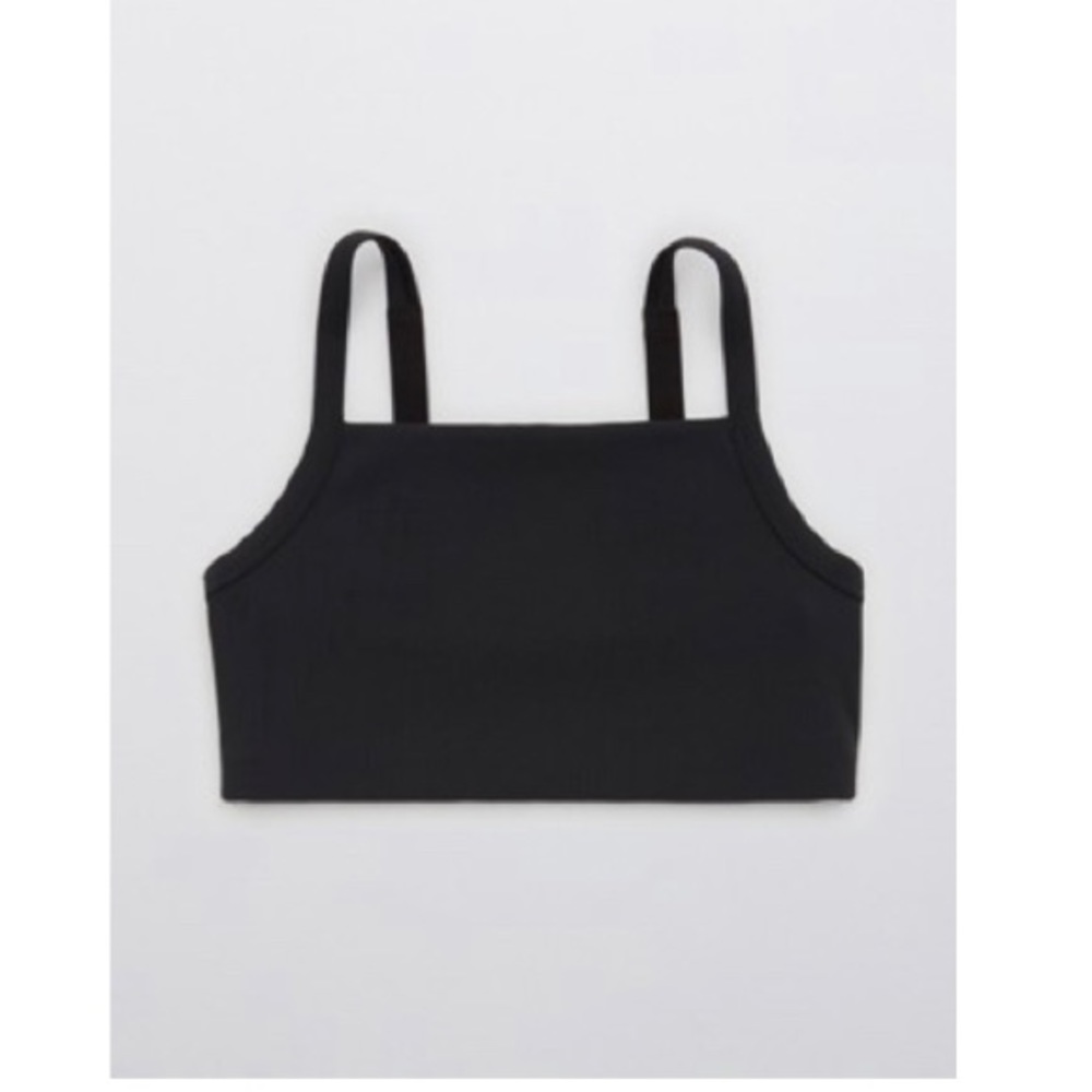 Aerie Ribbed Square Neck Sports Bra